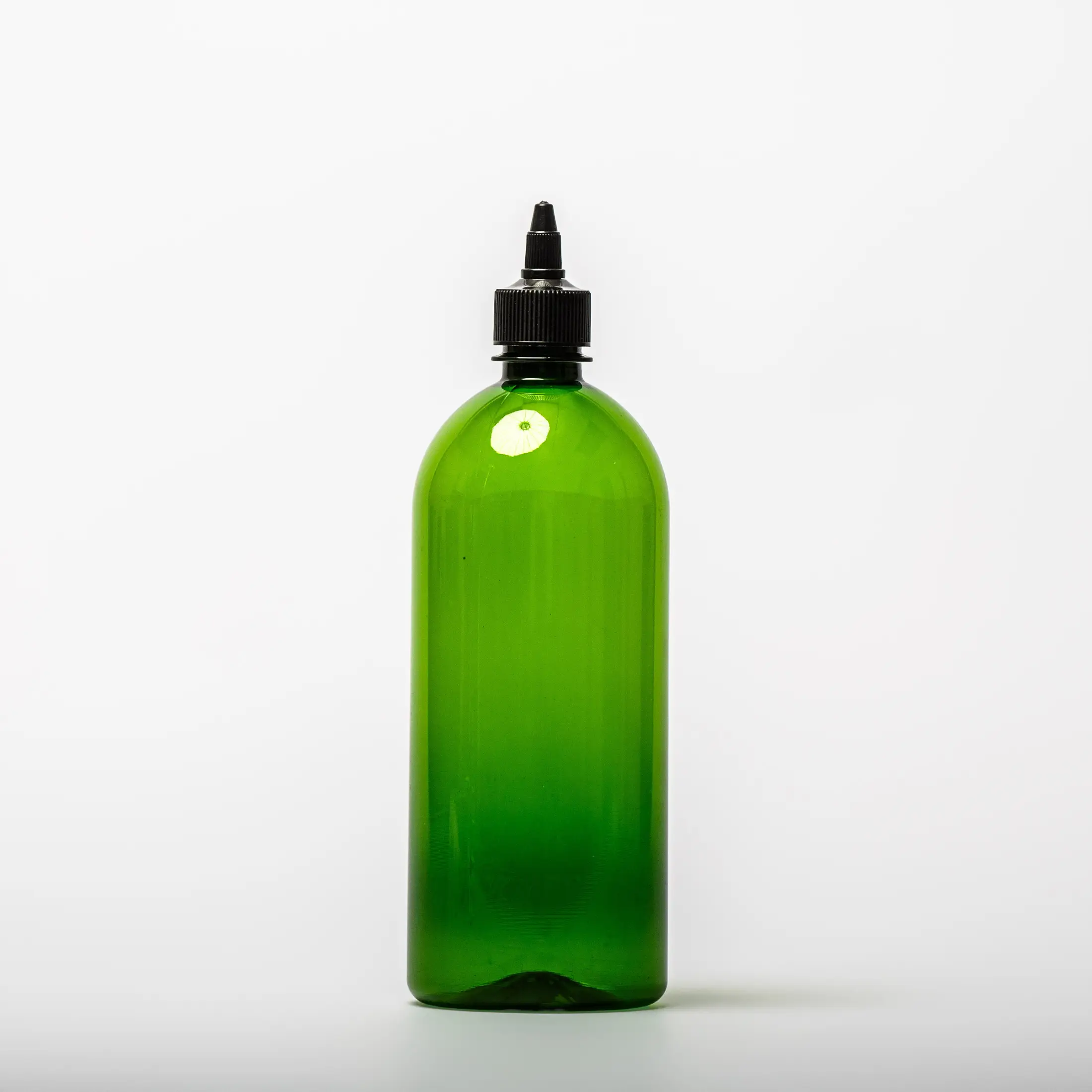 envase-1lt-tapa-siracha ENVASE PET 1 LT CILÍNDRICO FC VERDE OSCURO - Imagen 1